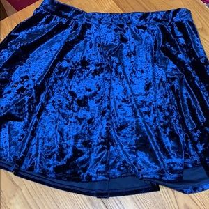 Forever 21+ Blue Velvet Skirt!